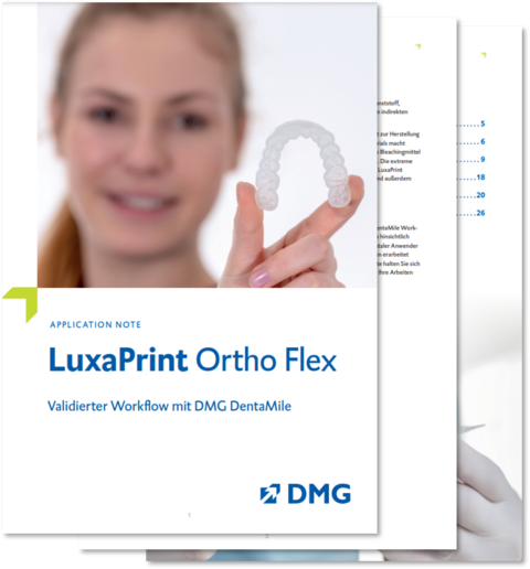 Bild zu DentaMile Application Note für LuxaPrint Ortho Flex 