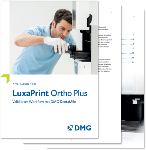 Bild zu DentaMile Application Note für LuxaPrint Ortho Plus